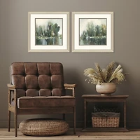 Textured Treeline Framed Art Prints, Set of 2