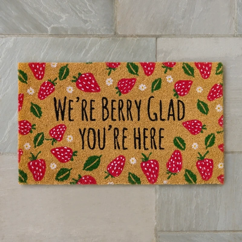 Berry Glad Coir Doormat
