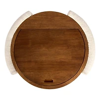 Nora Ivory Chair and Mirror Vanity Set