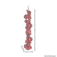 Red Christmas Ball Ornament Drop