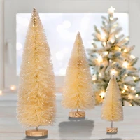 Natural Sisal Christmas Trees, Set of 3