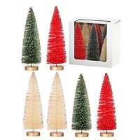 9 in. Red & Green Woodland Tree 6-pc. Set