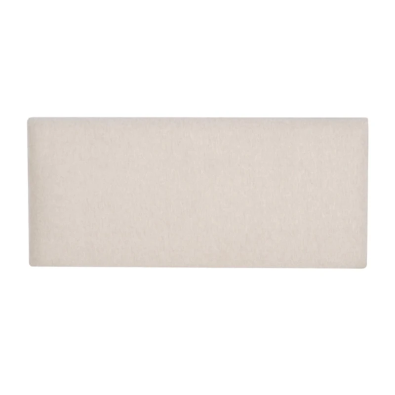 Ivory Upholstered Seashell Wood Bench