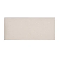 Ivory Upholstered Seashell Wood Bench