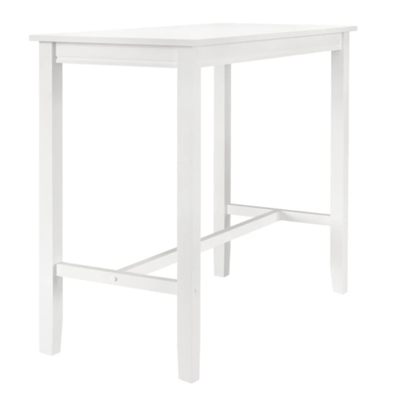 White Wood Claridge Counter Height Table