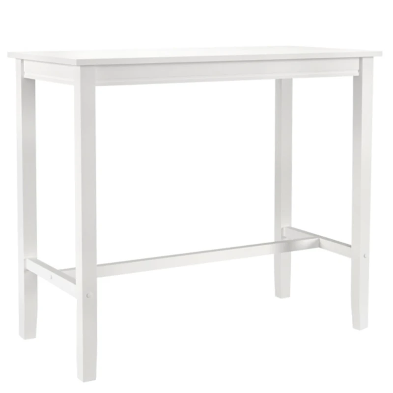 White Wood Claridge Counter Height Table