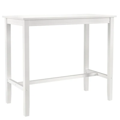 White Wood Claridge Counter Height Table