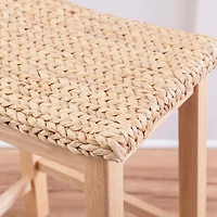 Natural Hyancinth Woven Counter Stool