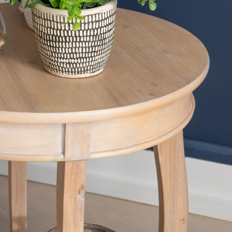 Merryweather Natural Wood Accent Table