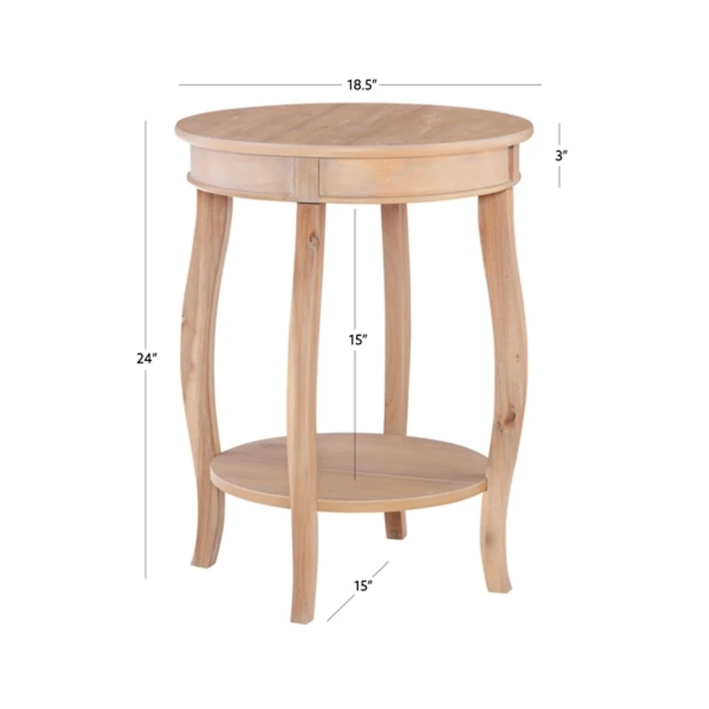 Merryweather Natural Wood Accent Table