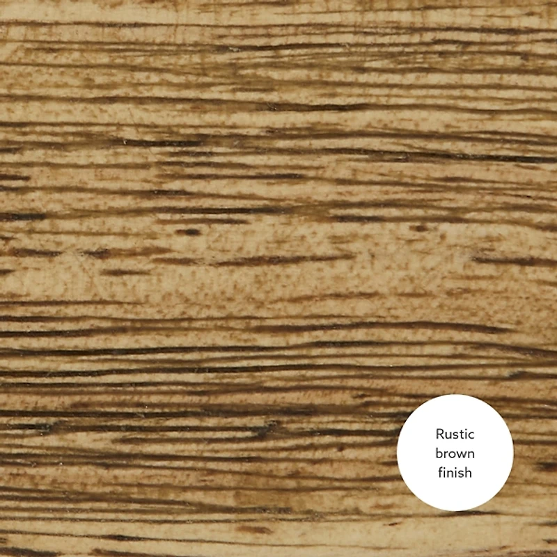 Antique Brown Wood & Rattan Conelly Bench