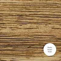 Antique Brown Wood & Rattan Conelly Bench