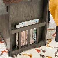 Gray Wood Parnell Storage Accent Table