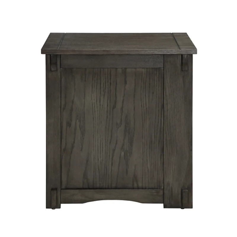 Gray Wood Parnell Storage Accent Table