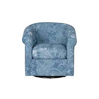 Blue Coastal Bonnie Swivel Accent Chair