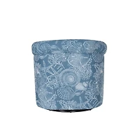 Blue Coastal Bonnie Swivel Accent Chair