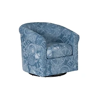 Blue Coastal Bonnie Swivel Accent Chair