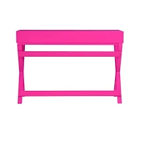 Hot Pink Wood 2-Drawer Peggy Desk