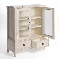 Casey Cream Curio Cabinet