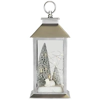 LED Polar Bear and Trees Christmas Lantern