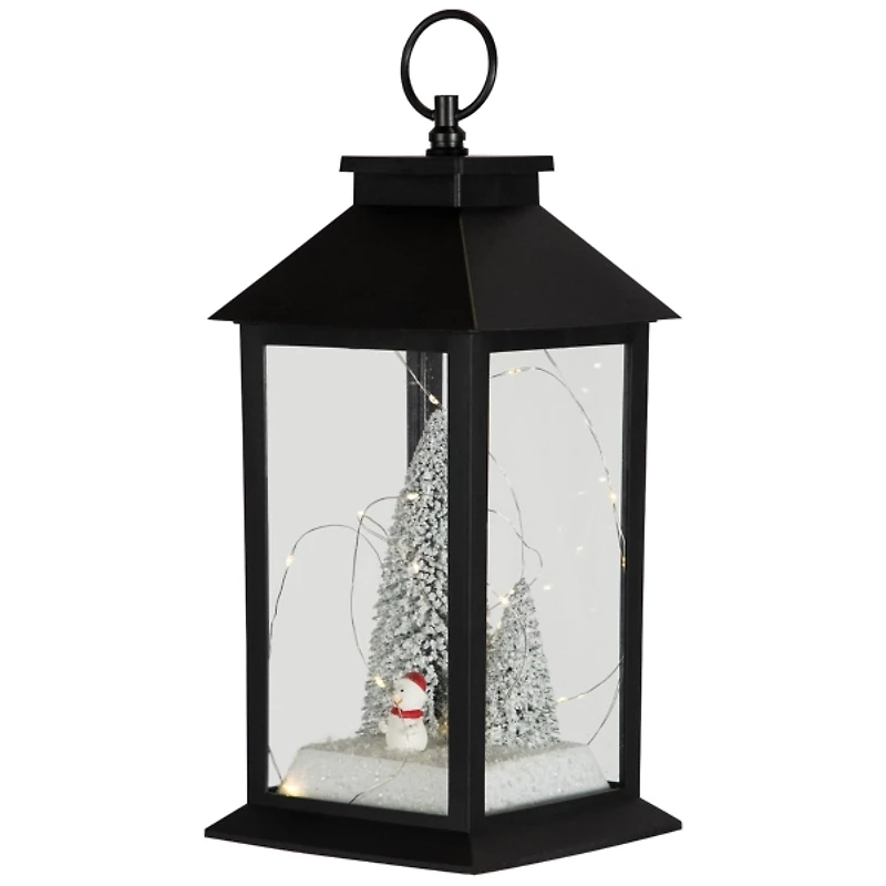 LED Snowman Winter Scene Christmas Lantern