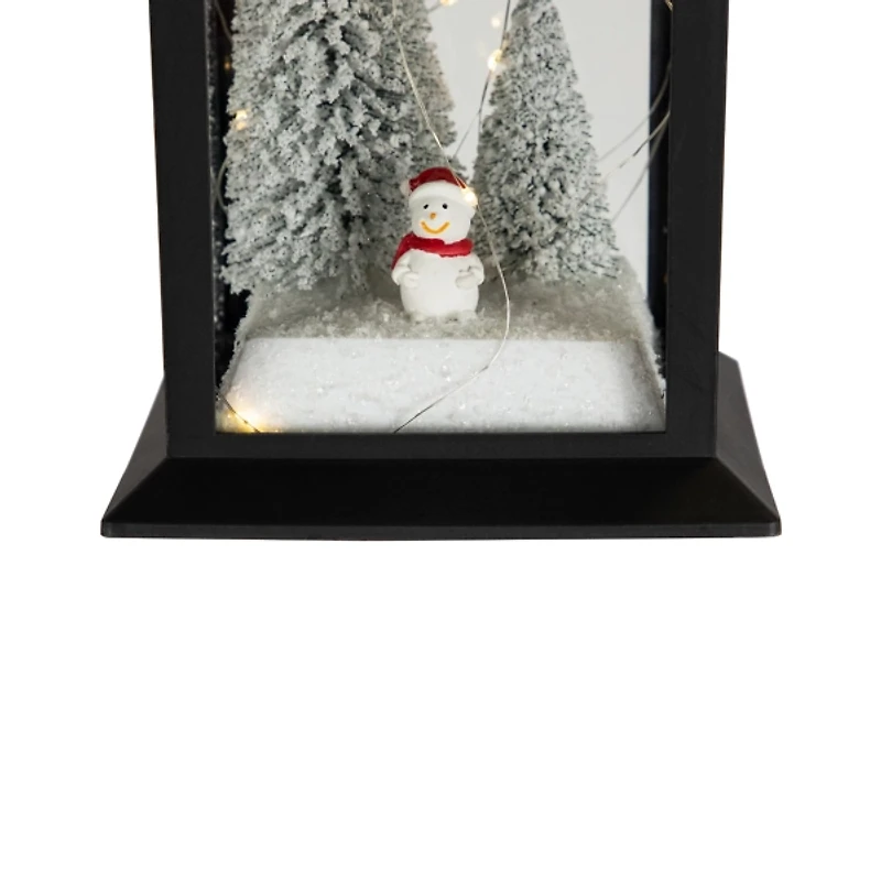 LED Snowman Winter Scene Christmas Lantern