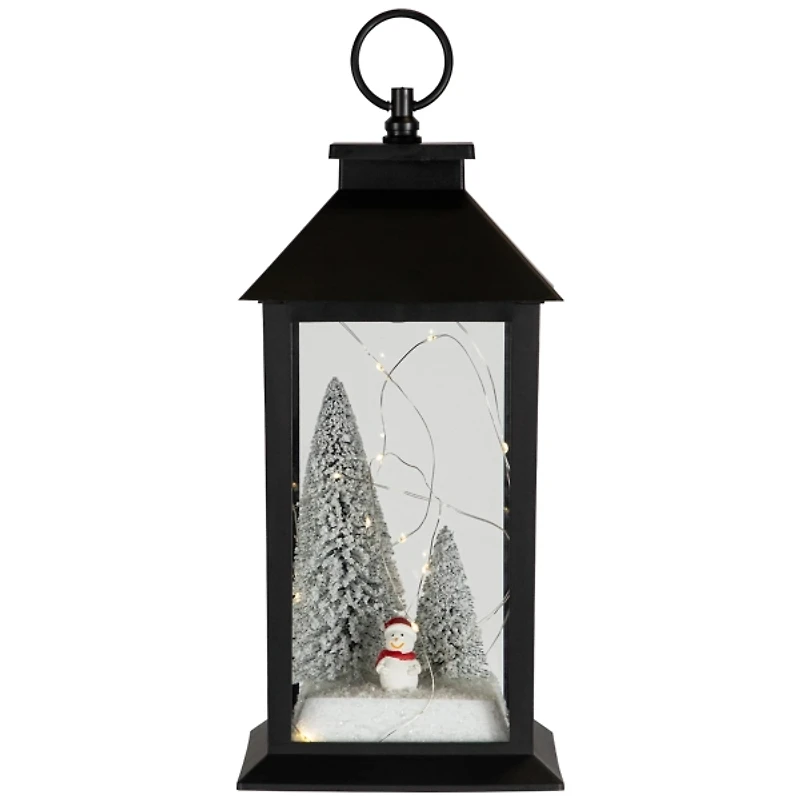 LED Snowman Winter Scene Christmas Lantern