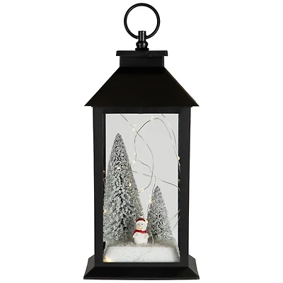 LED Snowman Winter Scene Christmas Lantern