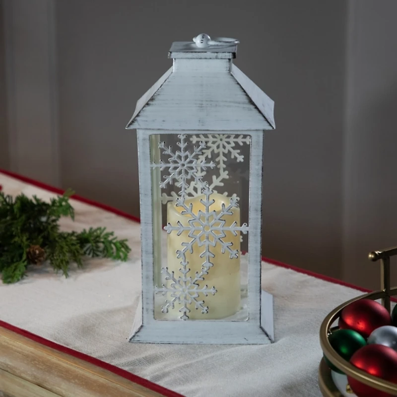 LED Snowflake Cutout Christmas Lantern