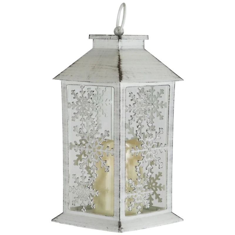 LED Snowflake Cutout Christmas Lantern