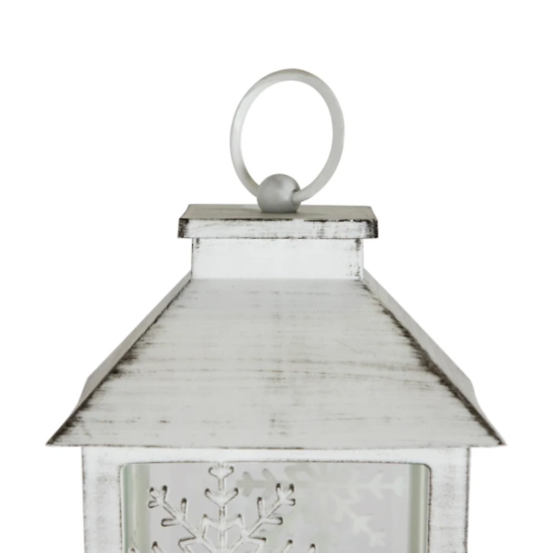 LED Snowflake Cutout Christmas Lantern