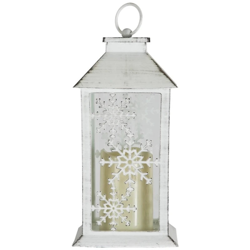 LED Snowflake Cutout Christmas Lantern