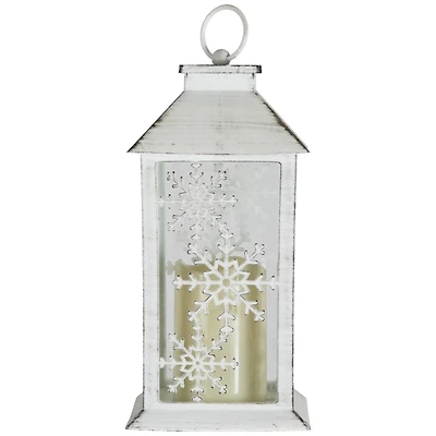 LED Snowflake Cutout Christmas Lantern