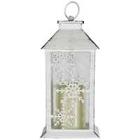 LED Snowflake Cutout Christmas Lantern