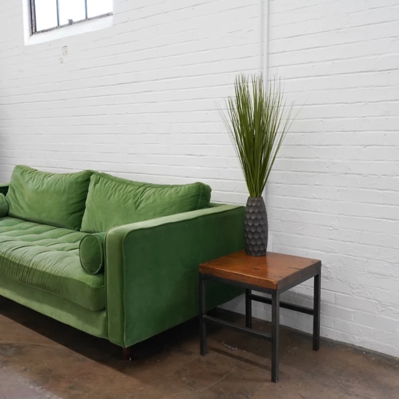 Grass Arrangement in Gunmetal Honeycomb Pot