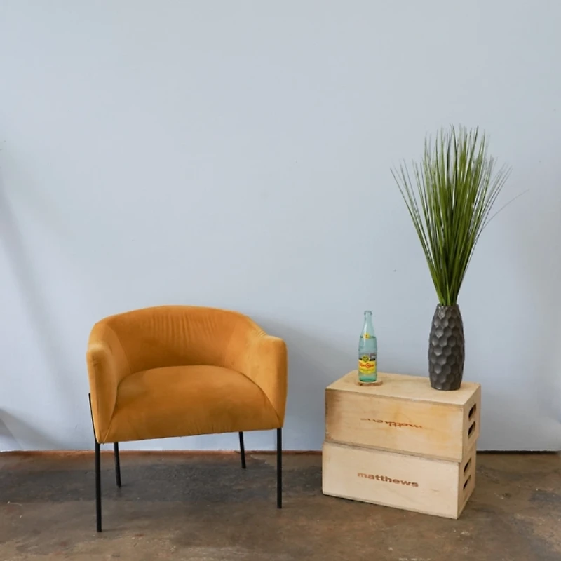 Grass Arrangement in Gunmetal Honeycomb Pot