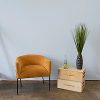 Grass Arrangement in Gunmetal Honeycomb Pot