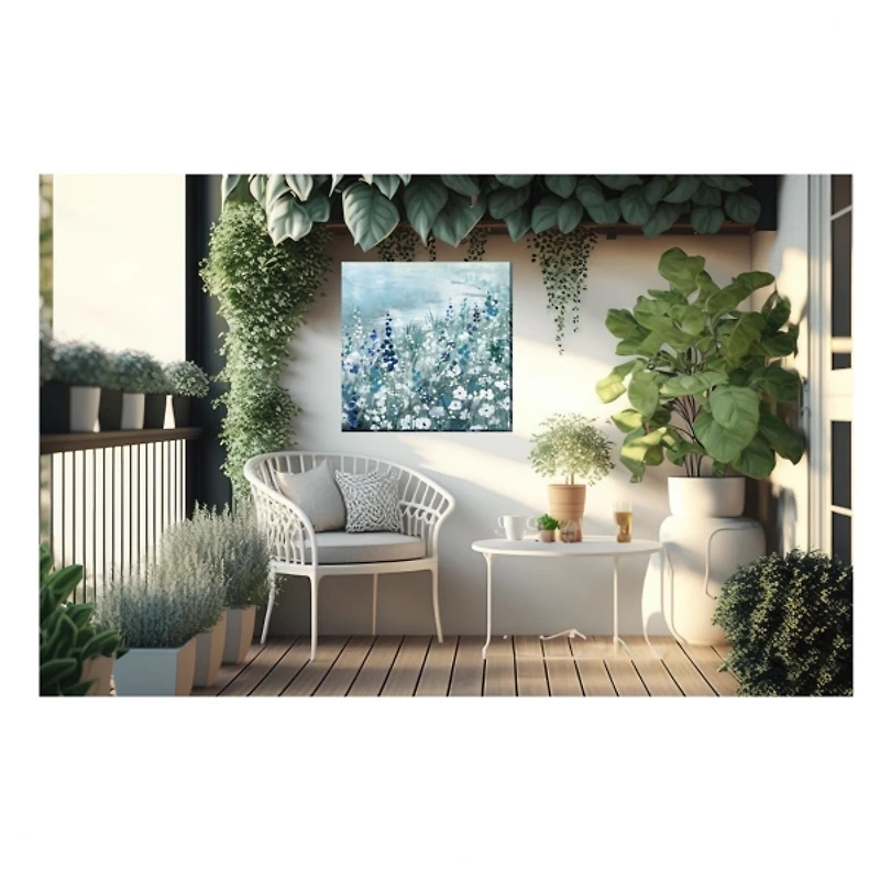 Chantilly Lace Outdoor Canvas Art Print