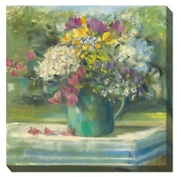 Picnic Posies Outdoor Canvas Art Print