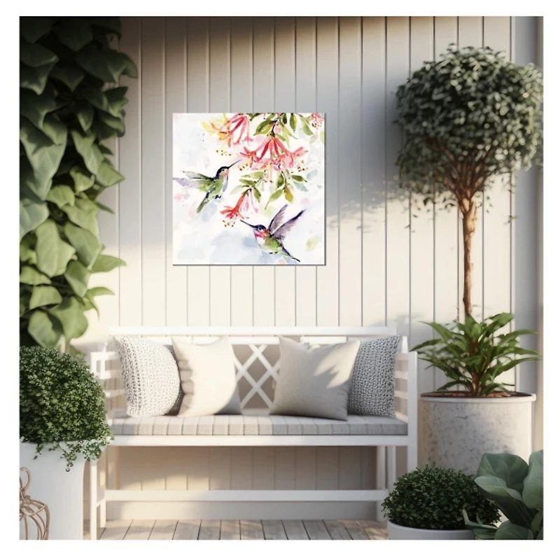 Flit and Flitter Outdoor Canvas Art Print