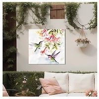 Flit and Flitter Outdoor Canvas Art Print