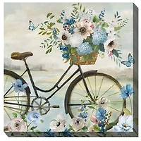 Flower Girl Outdoor Canvas Art Print