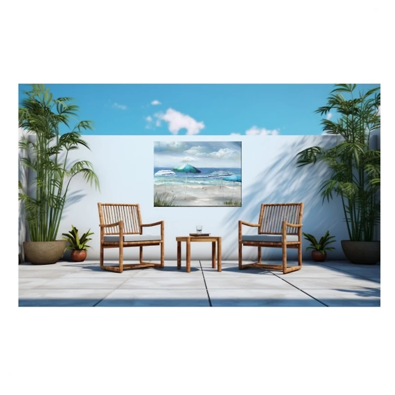 Shady Ladies Outdoor Canvas Art Print