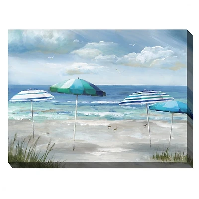 Shady Ladies Outdoor Canvas Art Print