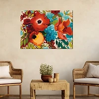 Floral Festivity Outdoor Canvas Art Print