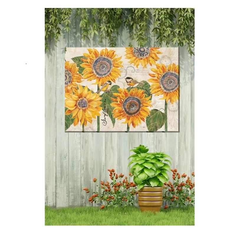 Sunbirds Outdoor Canvas Art Print