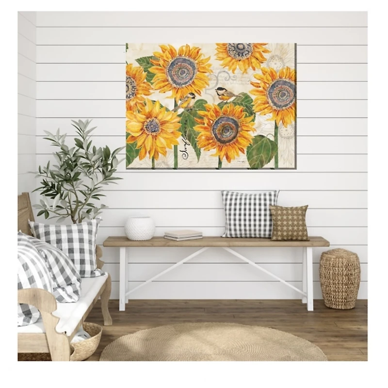 Sunbirds Outdoor Canvas Art Print