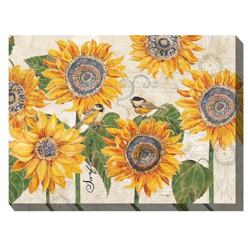 Sunbirds Outdoor Canvas Art Print