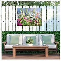 Foxgloves Outdoor Canvas Art Print