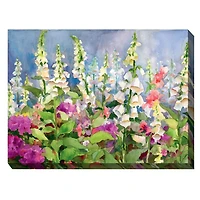 Foxgloves Outdoor Canvas Art Print